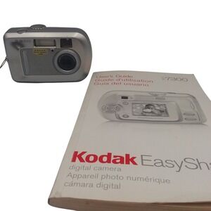 Kodak EasyShare CX7300 3.2MP Digital Camera &‎ Manual Silver - Tested Working